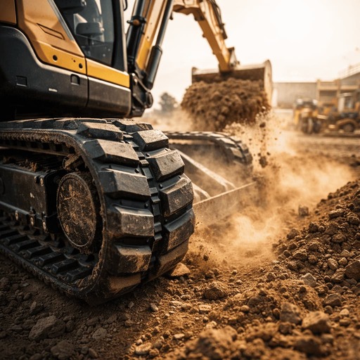 Chenilles caoutchouc haute qualité